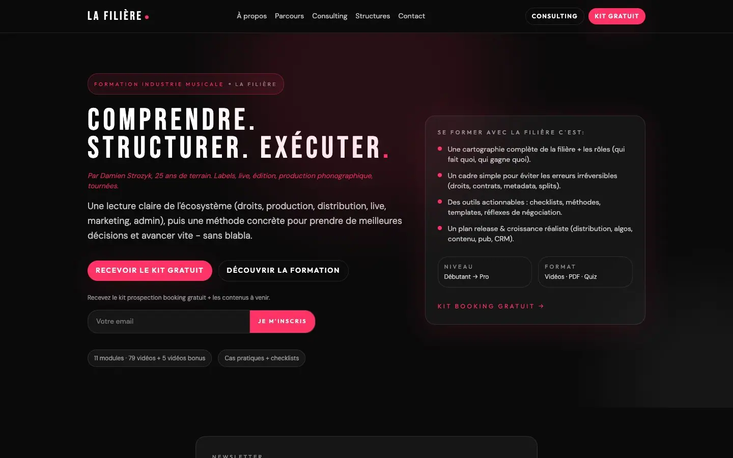 Accueil : la formation et la liste d'attente