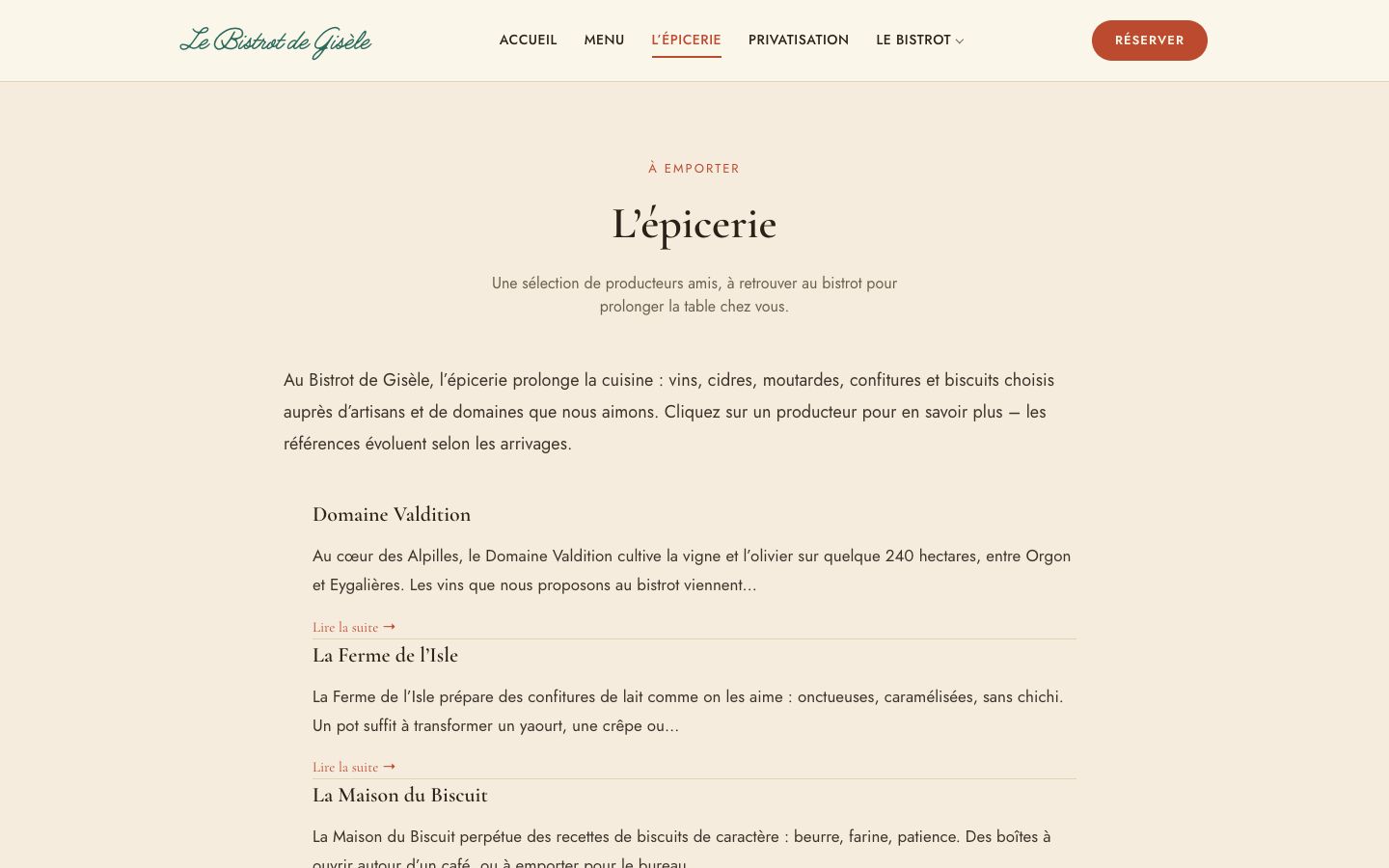 L'épicerie